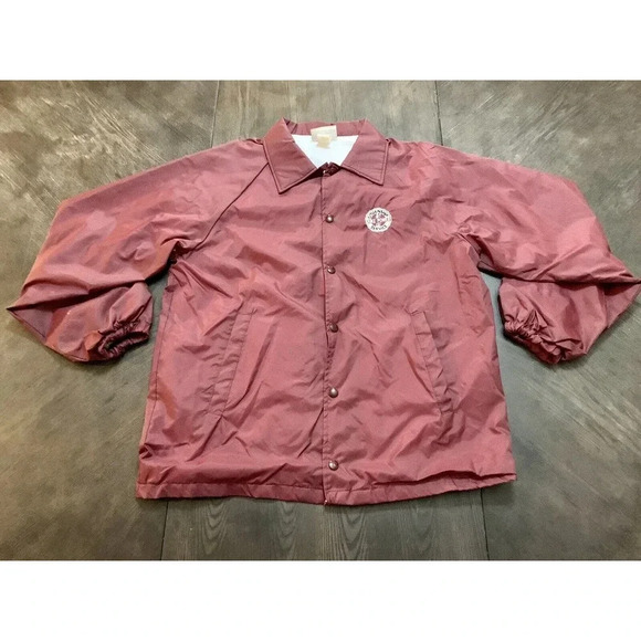 Hartwell Other - Vintage Hartwell Satin Jacket Duke Power Citizenship Service Burgundy Medium USA